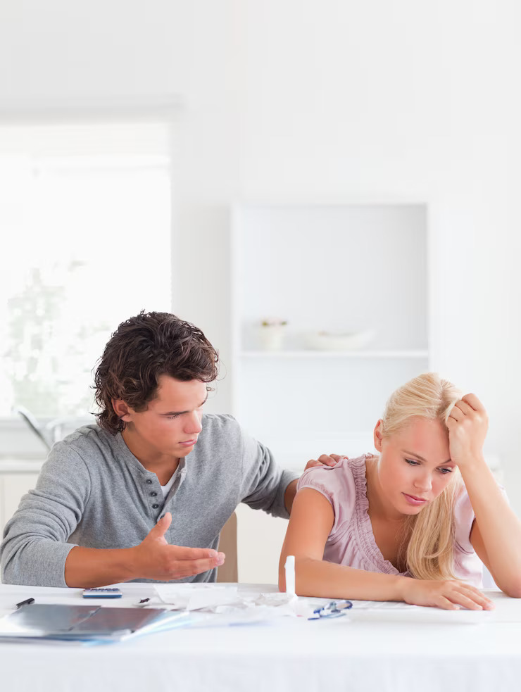 despaired couple